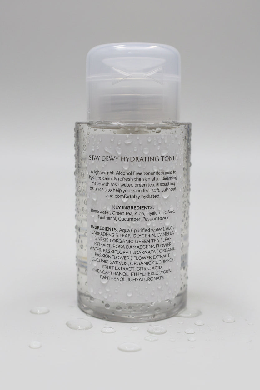 STAY DEWY Rose + Green Tea Hydrating Toner | 6.8 fl oz